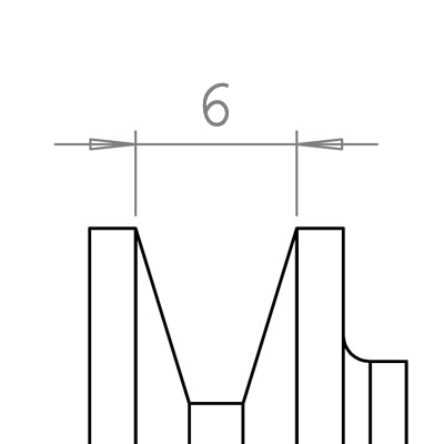 6 mm széles ékprofilban futó szíjak